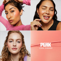 Thumbnail for Milk Makeup Lip + Cheek, Perk (Coral Shimmer) - 0.21 fl oz - Cream Blush & Lip Color - Buildable & Blendable - 1,000+ Swipes Per Stick - Non-Comedogenic - Vegan, Cruelty Free