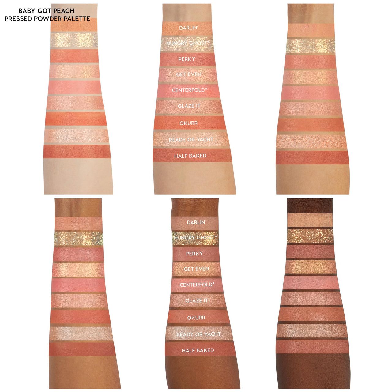 ColourPop Baby Got Peach Eyeshadow Palette - Orange & Coral Shadows with Metallic, Matte and Glitter Finishes - High-Pigment Eye Makeup with a Long-Wearing Formula (0.3 oz)