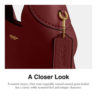 Thumbnail for COACH Women's Brooklyn Shoulder Bag 28, B4/Dark Ruby, One Size
