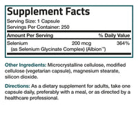 Thumbnail for Bronson Selenium 200 mcg – Yeast Free Chelated Amino Acid Complex - Essential Trace Mineral with Superior Absorption, 250 Vegetarian Capsules