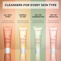 Thumbnail for Clarins One-Step Gentle Exfoliating Cleanser | 3-In-1 Cleanser, Makeup Remover and Exfoliator | Boosts Radiance | Plant-Based Exfoliating Beads | All Skin Types | 4.3 Ounces