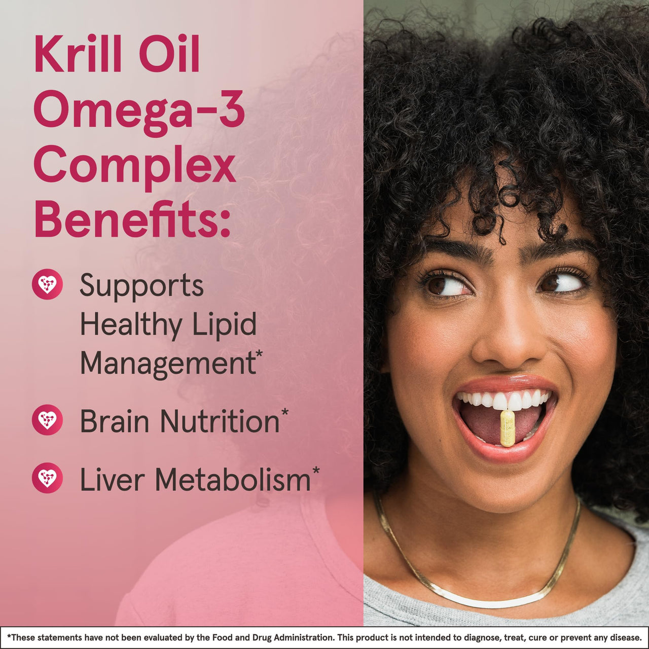 Jarrow Formulas Krill Oil - Phospholipid Omega-3 Complex with Astaxanthin - 60 Softgels - 30 Servings - Supports Lipid Management, Metabolism, Brain & Heart Health - EPA & DHA - Gluten Free - Non-GMO