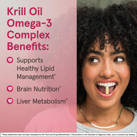 Thumbnail for Jarrow Formulas Krill Oil - Phospholipid Omega-3 Complex with Astaxanthin - 60 Softgels - 30 Servings - Supports Lipid Management, Metabolism, Brain & Heart Health - EPA & DHA - Gluten Free - Non-GMO