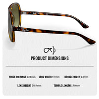 Thumbnail for Ray-Ban RB4125 CATS 5000 Classic Pilot Shape Sunglasses for Men and Women- Timeless Classic Sun Glasses with Modern Elegance - Premium UV Protection - Designer Men's and Women's Sunglasses