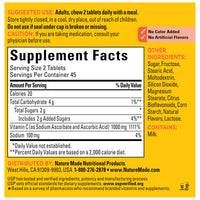 Thumbnail for Nature Made Extra Strength Dosage Chewable Vitamin C 1000 mg per serving, Vitamin C Chewable Dietary Supplement for Immune Support, 90 Tablets, 45 Day Supply