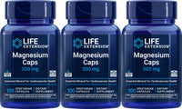Thumbnail for Life Extension Magnesium 500 mg, 100 Vegetarian Capsules (Pack of 3)