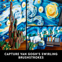 Thumbnail for LEGO Ideas Vincent Van Gogh The Starry Night - Building Set for Adults, Ages 18+ - Beautifully Detailed Home Wall Art Decor - Gift for Men & Women - 21333