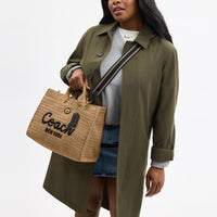 Thumbnail for Coach Straw Cargo Tote, B4/Natural