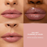 Thumbnail for BUXOM Full-On Plumping Lip Polish, Tinted Lip Plumper Gloss with Peptides & Vitamin E, High-Shine Lip Gloss that Nourishes, Vegan, BU 3 Piece Set (White Russian Sparkle, Sugar,Filler)