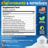 Thumbnail for Dr. Berg Zero Sugar Hydration Keto Electrolyte Powder - Enhanced w/ 1000 mg of Potassium & Real Pink Himalayan Salt (NOT Table Salt) - Grape Flavor Hydration Drink Mix Supplement - 50 Servings