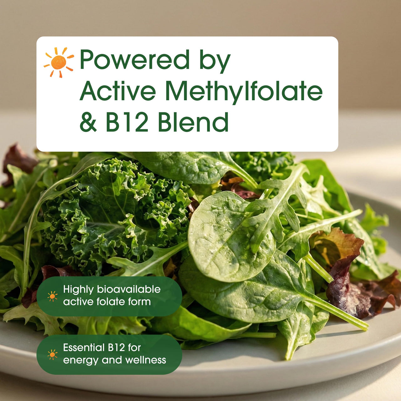 NatureBell Methyl Folate 15mg - 240 Capsules - 5-MTHF with Methyl B12-15mg L-Methylfolate & 1,000mcg Vitamin B12 - Energy & Cognitive Support Supplement* - Gluten-Free & Non-GMO