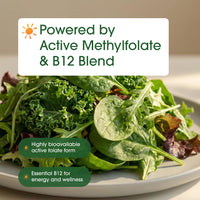 Thumbnail for NatureBell Methyl Folate 15mg - 240 Capsules - 5-MTHF with Methyl B12-15mg L-Methylfolate & 1,000mcg Vitamin B12 - Energy & Cognitive Support Supplement* - Gluten-Free & Non-GMO