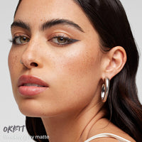 Thumbnail for Kosas Soulgazer Gel Eyeliner (Orbit) - Waterproof, Smudge-Proof Pen with Hyaluronic Acid - Retractable Eyeliner Pencil with Sharpener & Smudger, Long-Lasting - Smokey Gray Matte