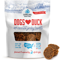 Thumbnail for Farmland Traditions Filler Free Dogs Love Duck & Carrot Premium Jerky Treats. (5 oz)