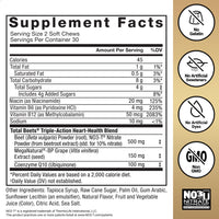 Thumbnail for Force Factor Total Beets Ultimate Heart Health Chews for Blood Pressure Support, with Beetroot Powder, CoQ10, B Vitamins & Grapeseed Extract for Blood Flow & Energy, Pomegranate Berry, 60 Soft Chews