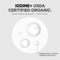 Thumbnail for Codeage USDA Organic Iodine Drops – 250 Mcg - 1+ Year Supply - Liquid Iodine Supplement – Iodine Drops Solution - Pure, Clear Iodine - Vegan Iodine Liquid Drop - 2 fl oz - (2 Pack)