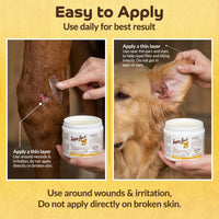 Thumbnail for Happy Jack Onex Fly Repellent Ointment for Dogs & Horses, Targeted Wound Dressing that Repels & Kills Flies on Contact, Helps Protect Open Sores, USA, 4 oz Jar