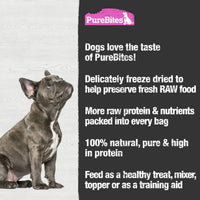 Thumbnail for PureBites Salmon Freeze Dried Dog Treats, 1 Ingredient, Made in USA, 2.47oz
