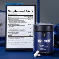 Thumbnail for InnoSupps Night Shred Fat Burner and Natural Sleep Support | Ashwaganda, 5-HTP, CLA, Melatonin | Appetite Suppressant | Weight Loss Support Nighttime Fat Burning (60 Vegetarian Capsules)