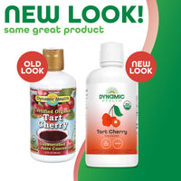 Thumbnail for Dynamic Health Organic Tart Cherry Juice, Unsweetened 100% Juice Concentrate, Antioxidants Supplement, No Sweeteners or Additives, Vegan, Gluten Free, BPA Free (32oz)