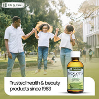 Thumbnail for De La Cruz Eucalyptus Essential Oil, 100% Pure Steam Distilled Eucalyptus Globulus, Eucalyptus Oil, Eucalyptus Essential Oil for Diffuser, 4 FL OZ, Aromatherapy, Tree Oil,Long Lasting Scent