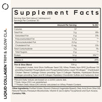 Thumbnail for Codeage Liquid Collagen Supplement Chocolate Flavor, Beauty Trim & Glow Liposomal Collagen Peptides, CLA Conjugated Linoleic Acid, Hyaluronic Acid, Vitamin E, Hydrolyzed, Non-GMO, 15.22 fl oz