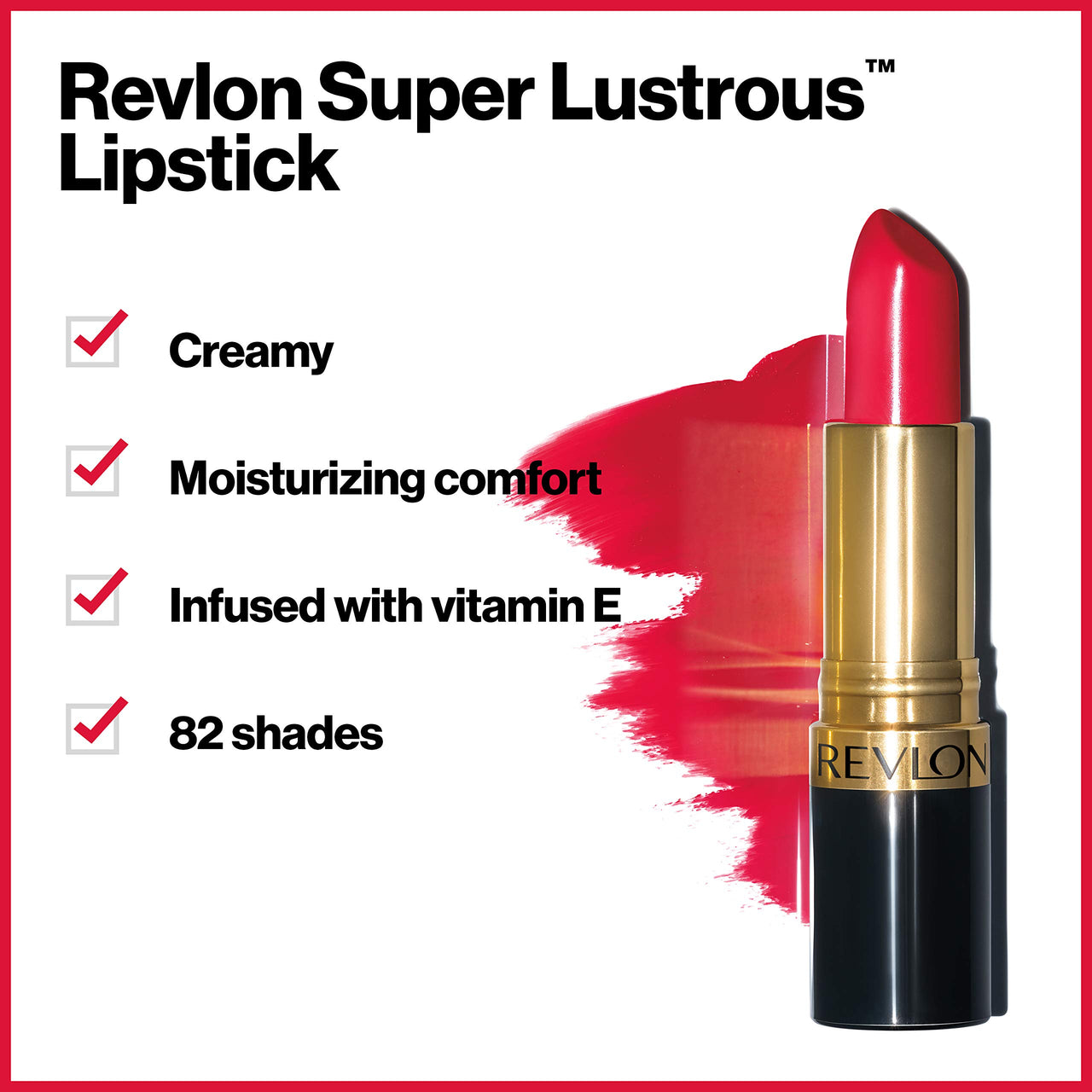 Revlon Super Lustrous Lipstick, Creamy Formula For Soft, Fuller-Looking Lips, Moisturized Feel, 467 Plum Baby, 0.15 oz
