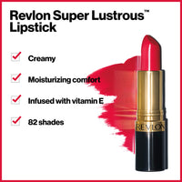 Thumbnail for Revlon Super Lustrous Lipstick, Creamy Formula For Soft, Fuller-Looking Lips, Moisturized Feel, 467 Plum Baby, 0.15 oz