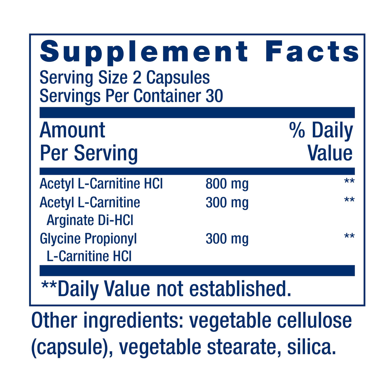 Life Extension Optimized Carnitine, Three Forms of L-carnitine, Promotes Heart & Brain Health, Gluten Free, Non-GMO, Vegetarian, 60 Capsules
