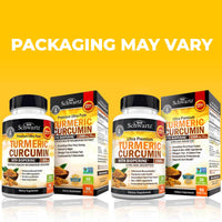 Thumbnail for Turmeric Curcumin with Black Pepper Extract 1500mg - High Absorption Ultra Potent Turmeric Supplement with 95% Curcuminoids and BioPerine - Non GMO Tumeric Capsules for Joint Support - 90 Capsules