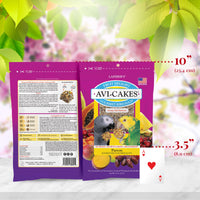 Thumbnail for LAFEBER'S Fruit Delight Avi-Cakes Pet Bird Food, Made with Non-GMO and Human-Grade Ingredients, for Parrots (8 oz Pack of 1)