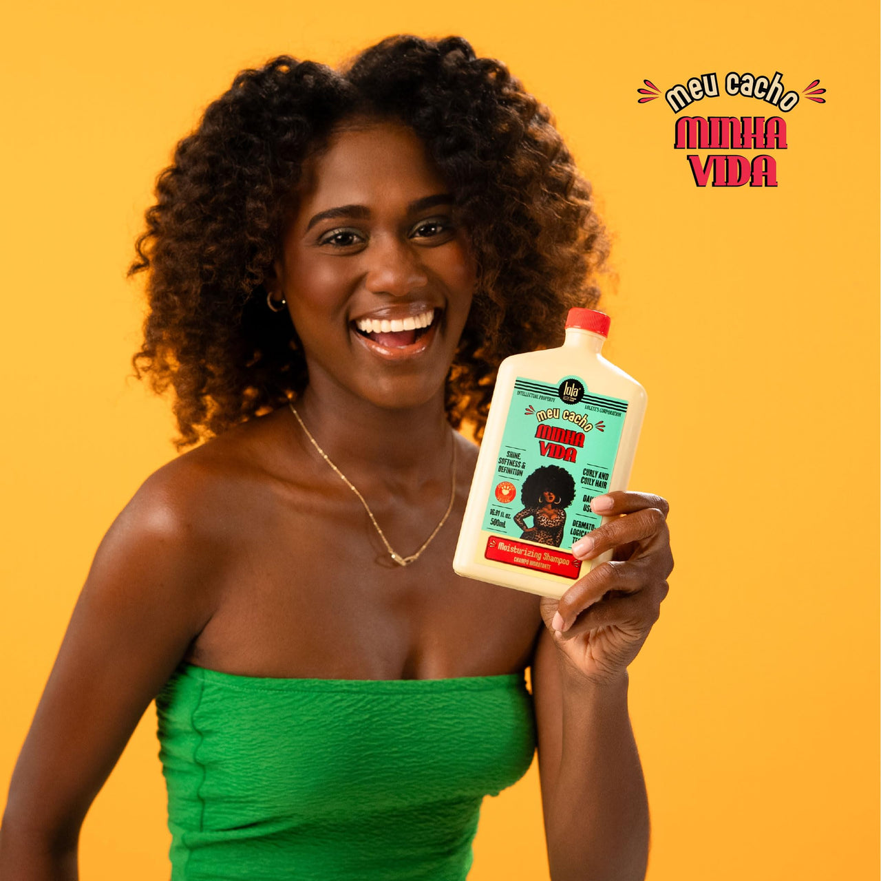 Lola From Rio - Meu Cacho Minha Vida - Hydrating Shampoo For Defined, Soft, Vibrant Curls, Nourishing, Mousturizing, Paraben, Sulfate-free 16.9 Fl Oz