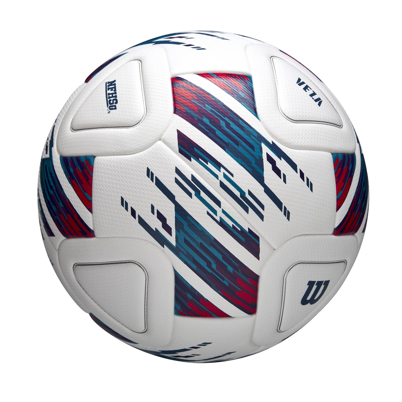WILSON NCAA Veza Match Soccer Ball - Size 5, White/Blue/Purple