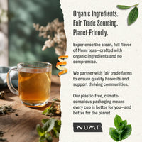 Thumbnail for Numi Tea Organic Moroccan Mint Tea, 18 Herbal Tea Bags, Caffeine Free