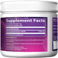 Thumbnail for MRM MSM Crystals - For Women & Men - Pure Bioavailable Sulfur Powder Supplement for Hair, Skin & Nail Support, Methylsulfonylmethane Powder, High-Purity Sulfur Source, Vegan & Non GMO - 200 Servings