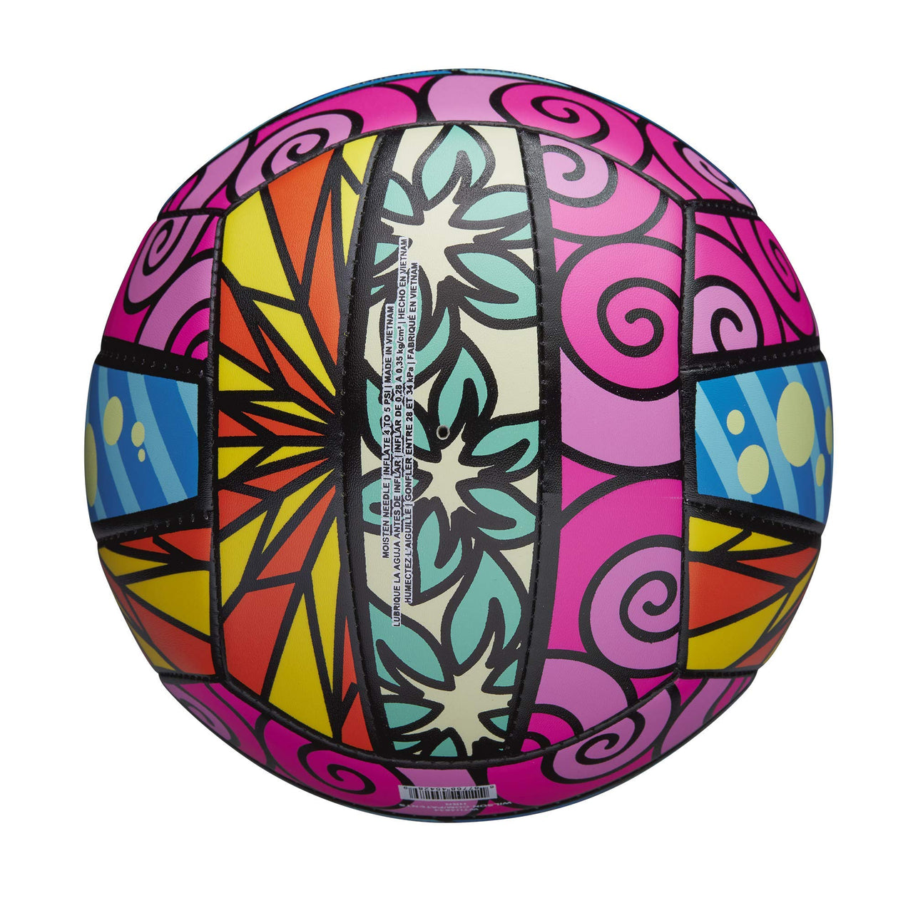 Wilson Sporting Goods Graffiti Volleyball- Pink/Blue/Yellow,1 Pack - OS,WTH4634ID