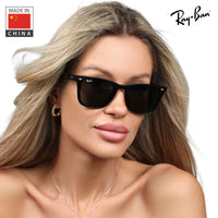 Thumbnail for Ray-Ban RB4420 Square Shaped Non-Polarized Sunglasses for Men & Women – Includes Official RAYBAN Eyewear Kit – Ideal Formal & Casual Wear Sunglasses – Dark Grey Lens