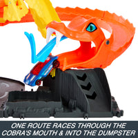 Thumbnail for Hot Wheels City Pizza Slam Cobra Attack Playset & 1 Toy Car