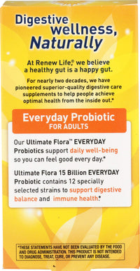Thumbnail for Renew Life Everyday Probiotic Capsules, Daily Supplement Supports Urinary, Digestive and Immune Health, L. Rhamnosus GG, Dairy, Soy and gluten-free, 15 Billion CFU, 60 Count