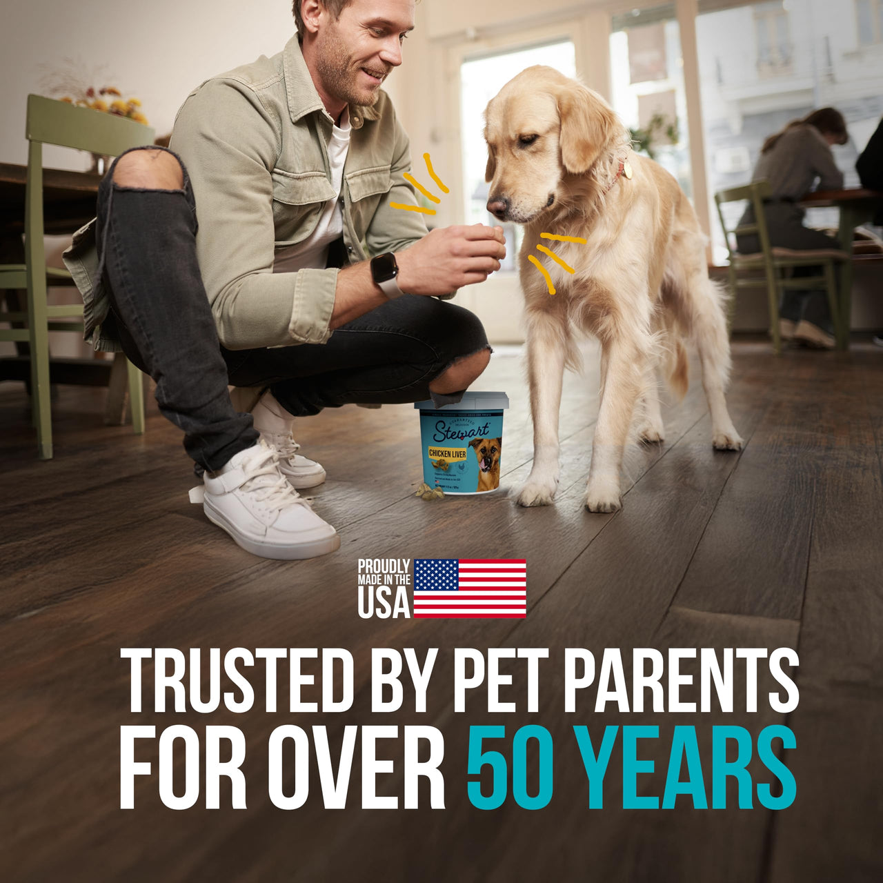 Stewart 100% Chicken Liver Dog Treats, 11.5 oz Tub, ~215 Pieces, Freeze Dried Raw, Single Ingredient, 60% Protein Training Treats or Meal Topper, Grain Free, Gluten Free