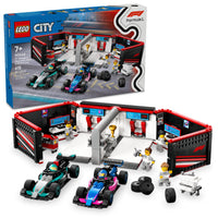 Thumbnail for LEGO City F1 Garage & Mercedes-AMG & Alpine Cars Toy - Model Race Car Building Toy and Portable Playset for Kids, Boys and Girls, Ages 7+ - F1 Collectible for Fans - Gift Idea for Birthdays - 60444