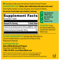 Thumbnail for Nature Made Vitamin D3 2000 IU (50 mcg), Vitamin D Supplement for Bone, Teeth, Muscle and Immune Health Support, 100 Tablets, 100 Day Supply