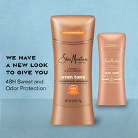 Thumbnail for SheaMoisture Antiperspirant Deodorant Stick Even Tone Vitamin C & Niacinamide 2 Count for 48HR Sweat & Odor Protection with No Parabens & No Mineral Oil 2.6 oz