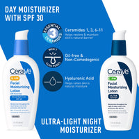 Thumbnail for CeraVe Acne Skin Care Set, 5oz Acne Foaming Cream Cleanser + 1oz Resurfacing Retinol Serum + 2oz AM Facial Moisturizing Lotion with SPF 30 + 2oz PM Facial Moisturizing Lotion