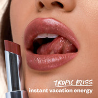 Thumbnail for Kosas Wet Stick Moisturizing Shiny Sheer Lipstick with Ceramides, Hyaluronic acid, Peptides and Mango Butter - Soothes, Softens, and Moisturizes Lips – Tropic Bliss