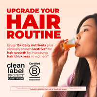 Thumbnail for MARYRUTH'S Liquid Multivitamin+Hair Growth | Clinically Tested for Thicker Hair & Facial Wrinkles in Women | Biotin 10000mcg | Lustriva Hair Growth Supplement | Skin Care | Age 18+ | 30 Fl Oz