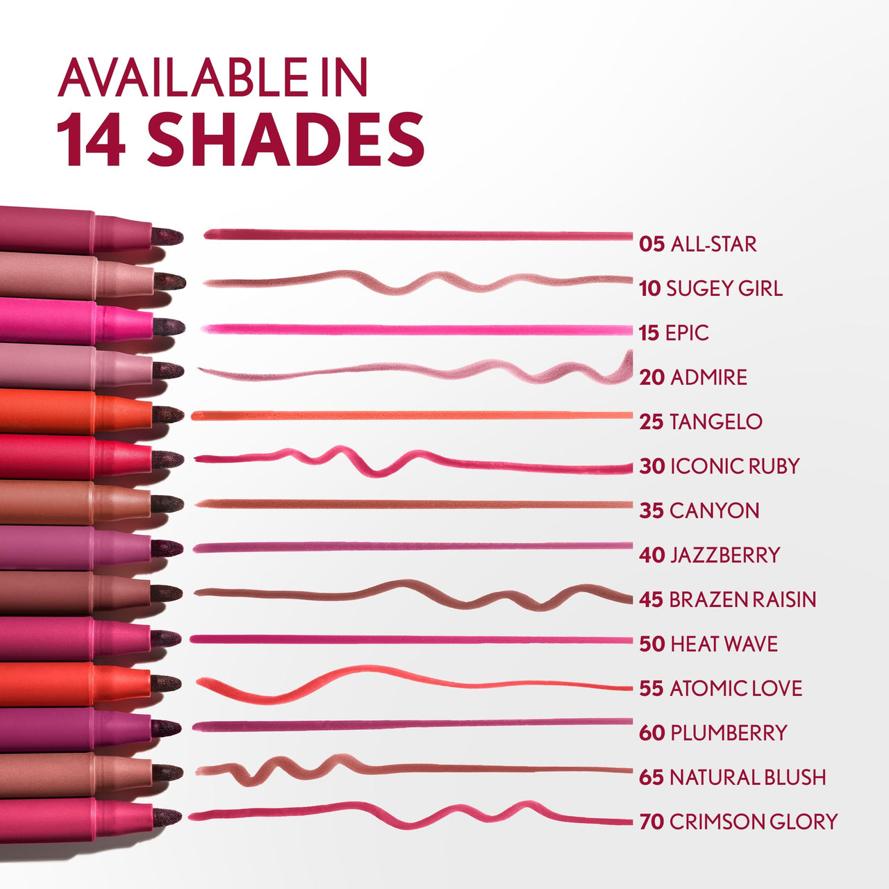 Covergirl Outlast, 40 Jazzberry, Lipstain, Smooth Application, Precise Pen-Like Tip, Transfer-Proof, Satin Stained Finish, Vegan Formula, 0.06oz