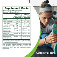 Thumbnail for NaturesPlus Calcium/Magnesium/Vitamin D3 with Vitamin K2-60 Chewable Tablets - Supports Bone & Immune Health - Vanilla Flavor - Gluten Free - Up to 30 Servings