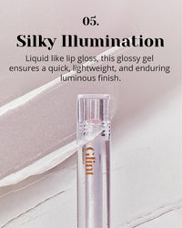 Thumbnail for Glint Liquid Gel Highlighter (Glitter Veil, 0.1oz) - Multi-Use Face & Body Gloss for Smooth Glow, Long-Lasting Illuminator Balm for Healthy Radiance. Korean Makeup. Eyes, Cheeks