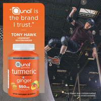 Thumbnail for Qunol Turmeric and Ginger with Black Pepper Gummies, Turmeric Curcumin Supplement, Joint Health Support Gummy, 90ct Gummies